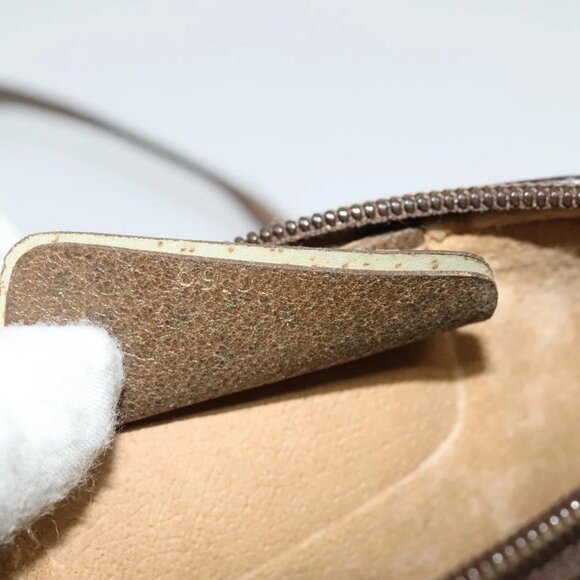 GUCCI GG Supreme Web Sherry Line Bag PVC Beige Gold - Picture 15 of 16